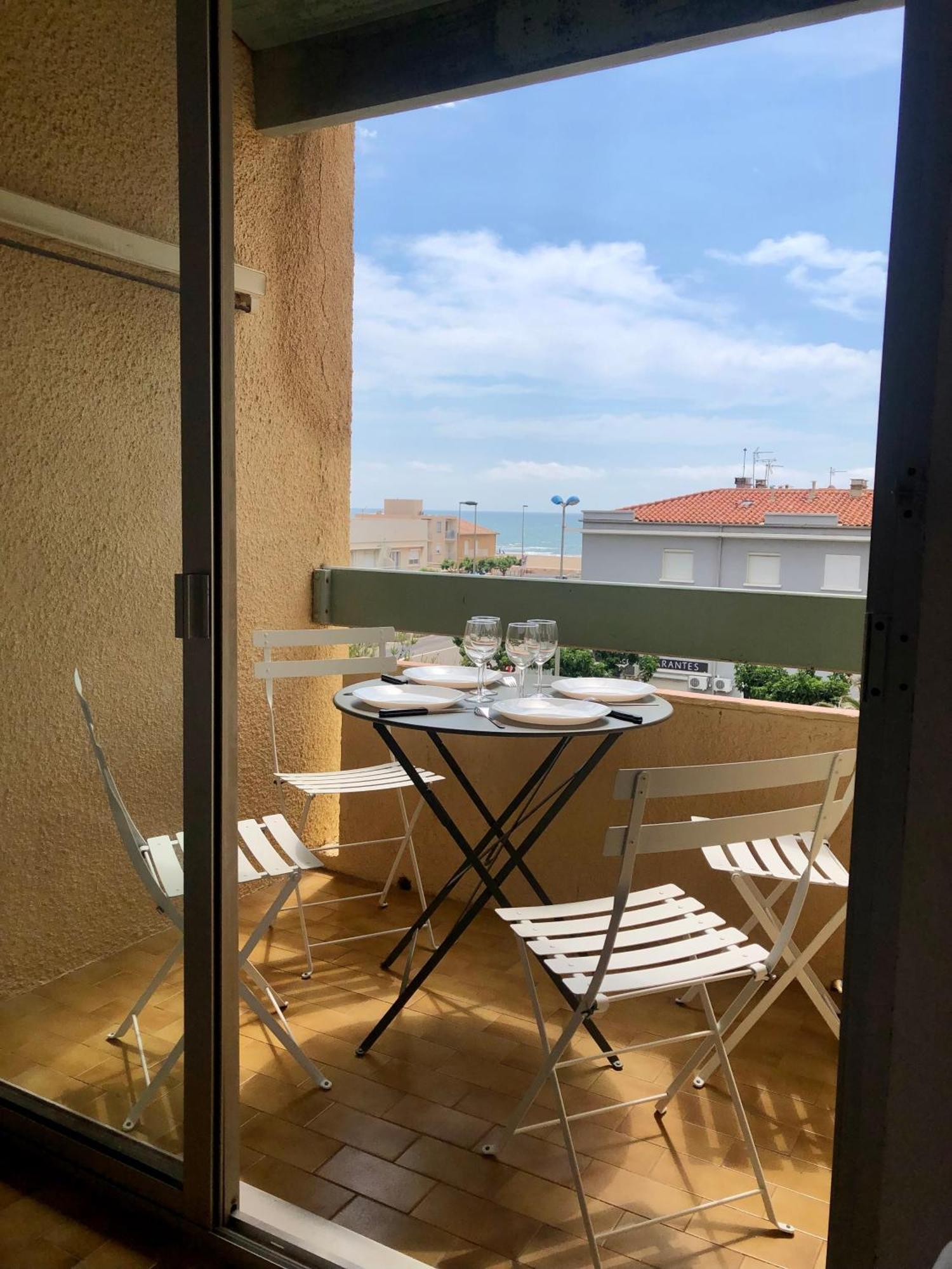 Le Mailheul - Tout Compris - Vue Mer - 160 M De La Plage Narbonne-Plage